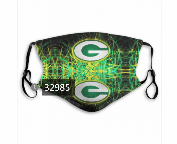 New 2021 NFL Green Bay Packers 121 Dust mask with filter
